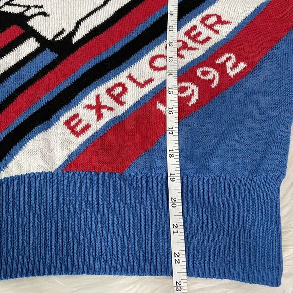 Well Worn NWOT NASA Explorer 1992 Knit Sweater Size M Ugly Holiday Sweater - Picture 8 of 8